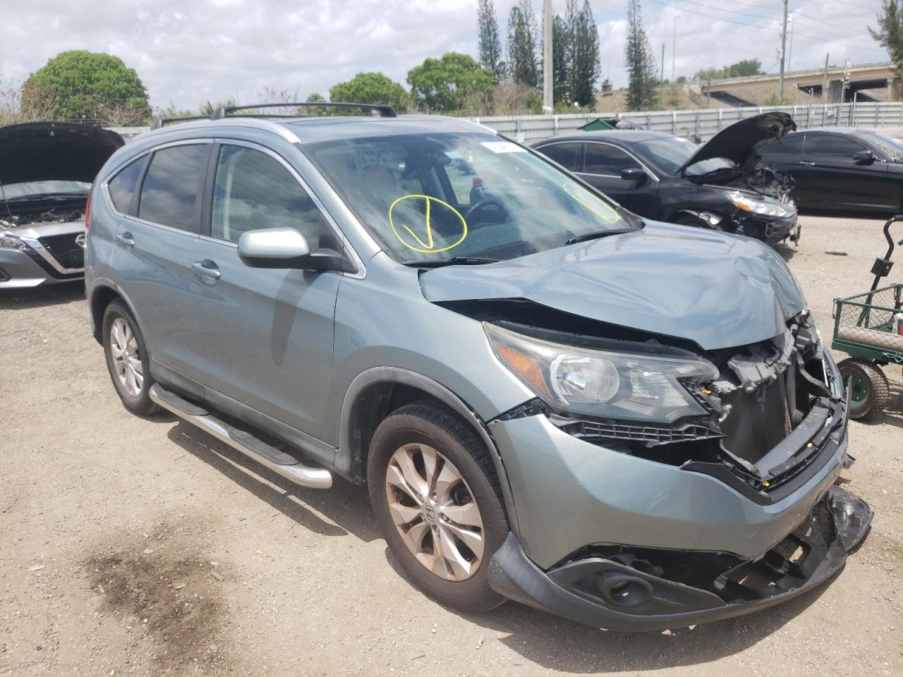 HONDA CR-V EXL 2012 with VIN 5J6RM3H74CL008260 - Photo from auction