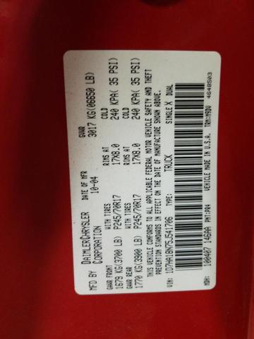 Photo 10 from auction – 2005 DODGE RAM 1500 S with VIN 1D7HA18N75J541706