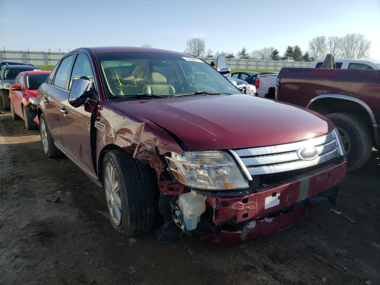 FORD TAURUS LIM 2008 with VIN 1FAHP25W08G157883 - Photo from auction