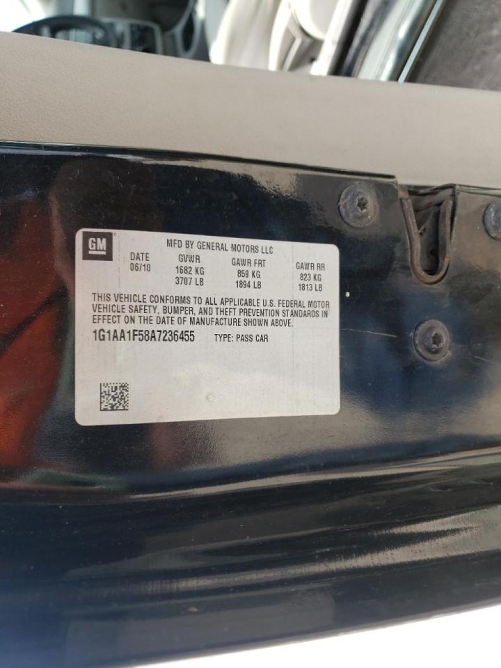 Photo 10 from auction – 2010 CHEVROLET COBALT with VIN 1G1AA1F58A7236455
