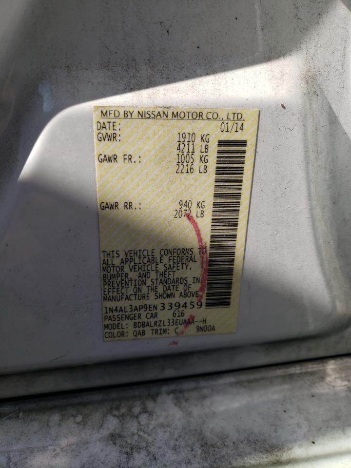 Photo 10 from auction – 2014 NISSAN ALTIMA 2.5 with VIN 1N4AL3AP9EN339459