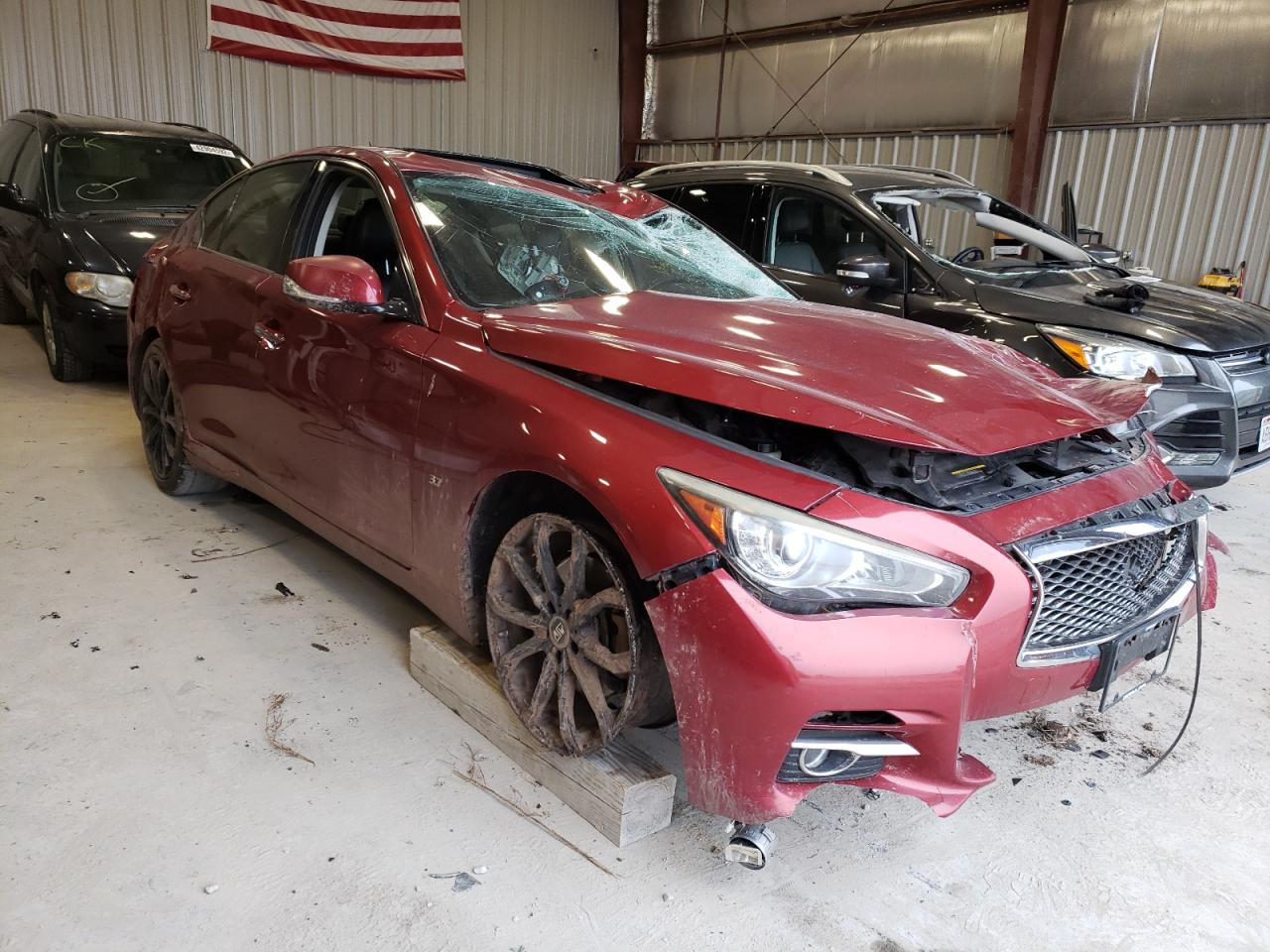 INFINITI Q50 BASE 2014 with VIN JN1BV7AR1EM700712 - Photo from auction