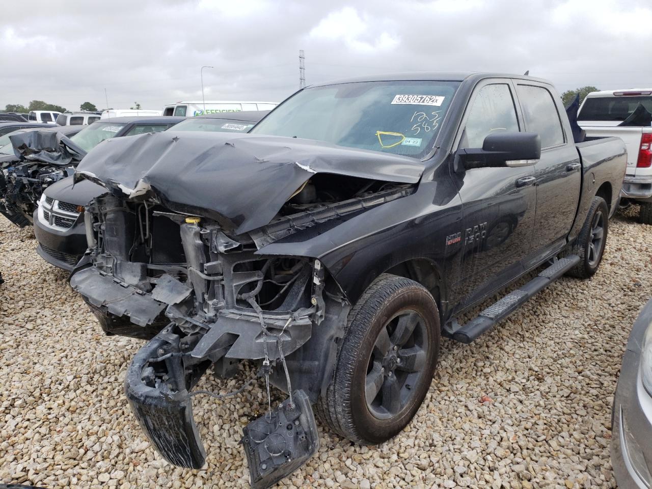 Photo 2 from auction – 2018 RAM 1500 SLT with VIN 1C6RR6LT4JS125585