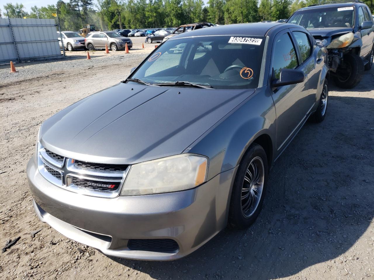 Photo 2 from auction – 2012 DODGE AVENGER SE with VIN 1C3CDZAG4CN285038