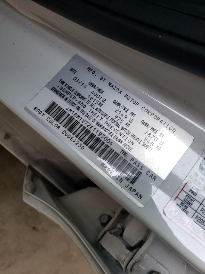 Photo 10 from auction – 2014 MAZDA 3 TOURING with VIN JM1BM1V72E1193004