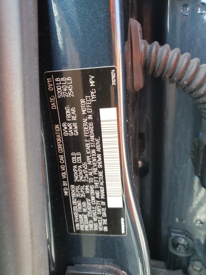 Photo 10 from auction – 2011 VOLVO XC60 3.2 with VIN YV4952DL0B2190458