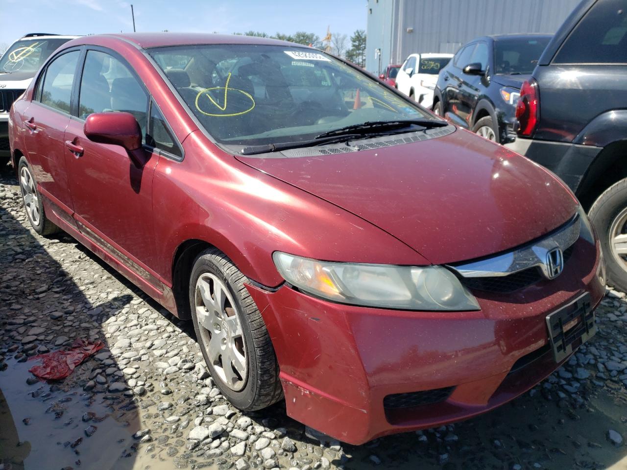 HONDA CIVIC LX 2011 with VIN 2HGFA1F59BH547493 - Photo from auction