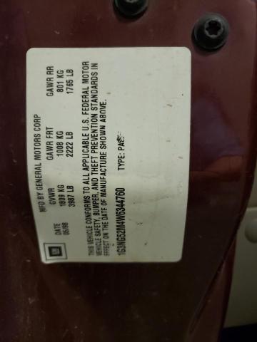 Photo 10 from auction – 1998 OLDSMOBILE CUTLASS with VIN 1G3NG52M4W6344760
