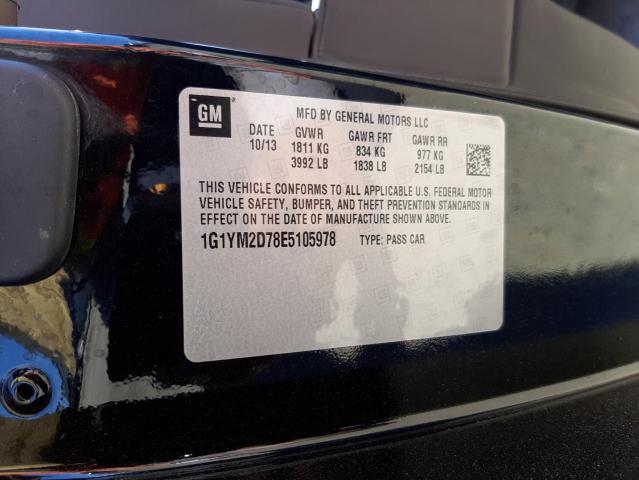 Photo 10 from auction – 2014 CHEVROLET CORVETTE S with VIN 1G1YM2D78E5105978
