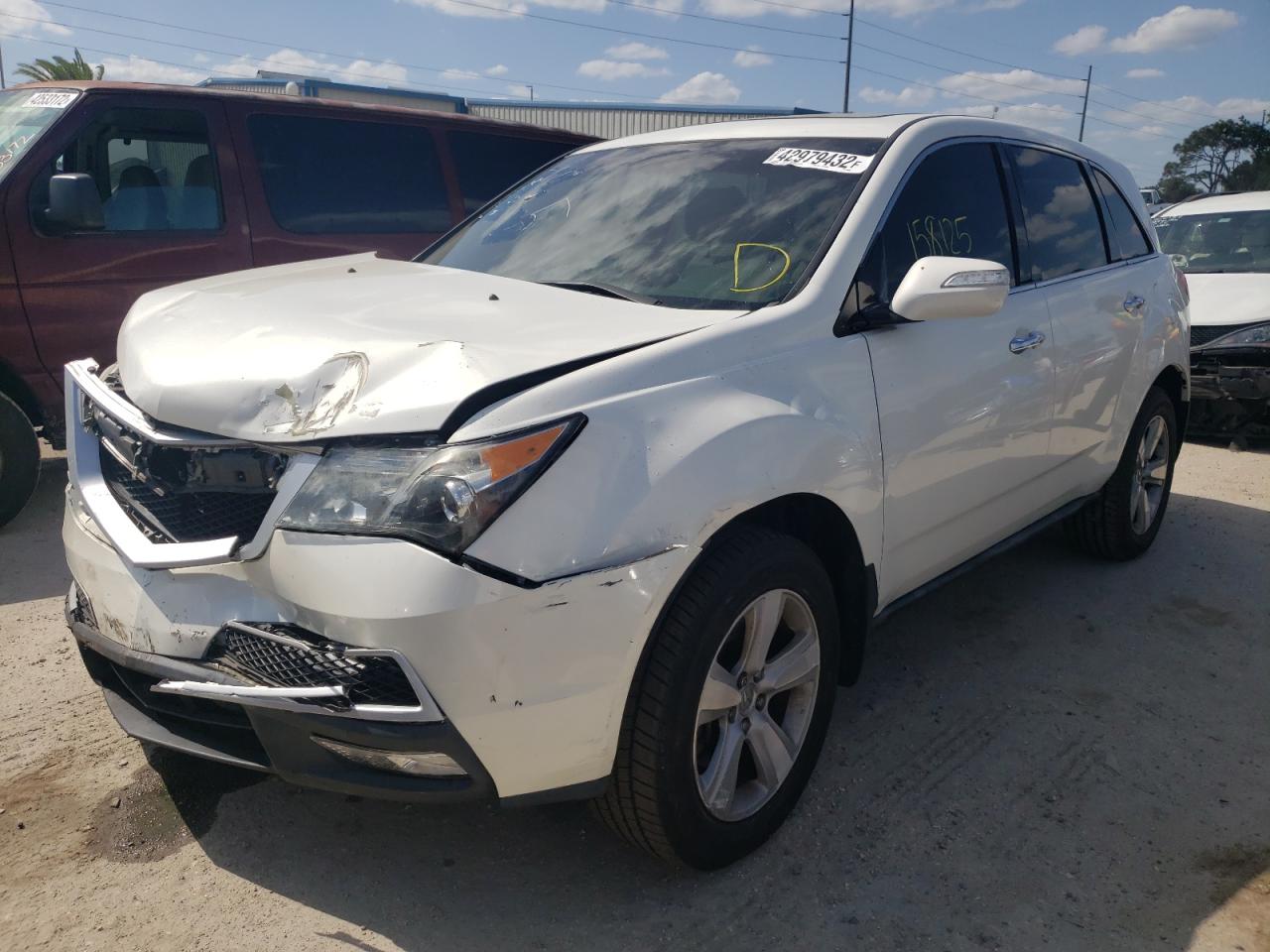 Photo 2 from auction – 2011 ACURA MDX TECHNO with VIN 2HNYD2H69BH508892