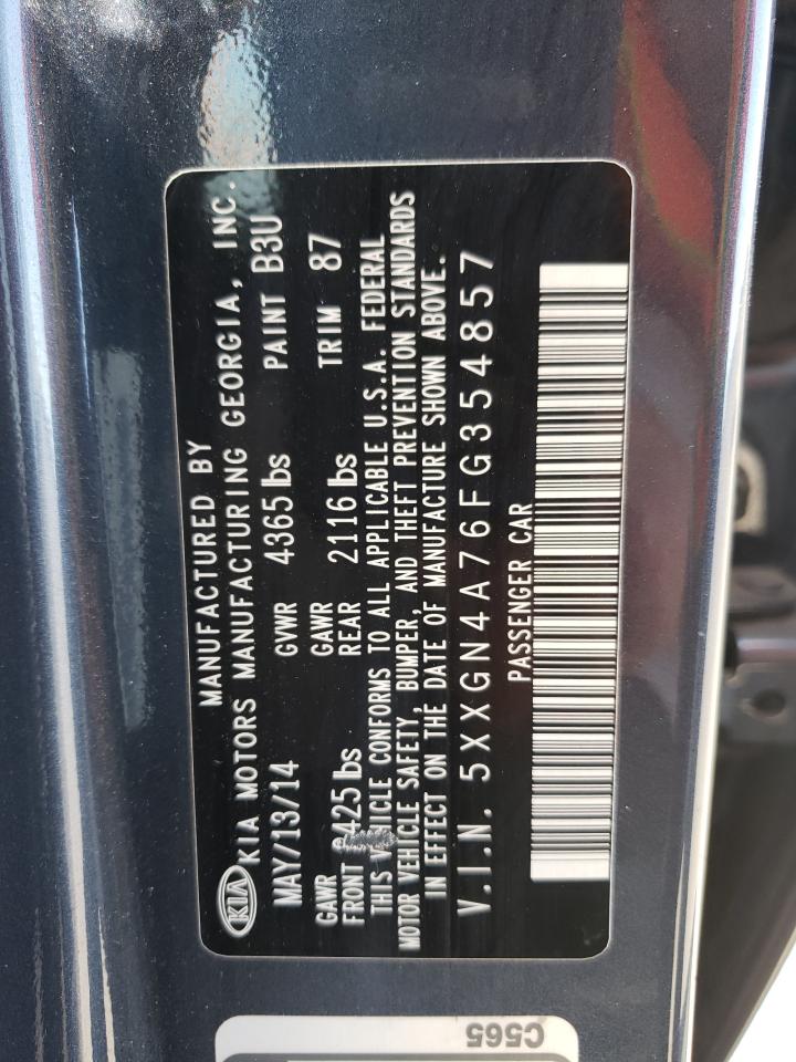 Photo 10 from auction – 2015 KIA OPTIMA EX with VIN 5XXGN4A76FG354857