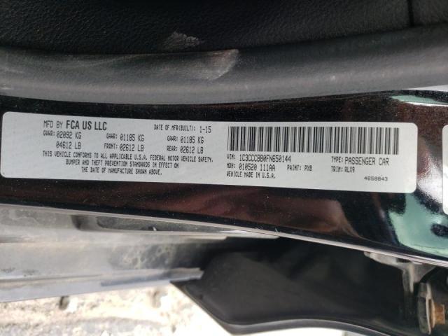 Photo 10 from auction – 2015 CHRYSLER 200 S with VIN 1C3CCCBB0FN650144