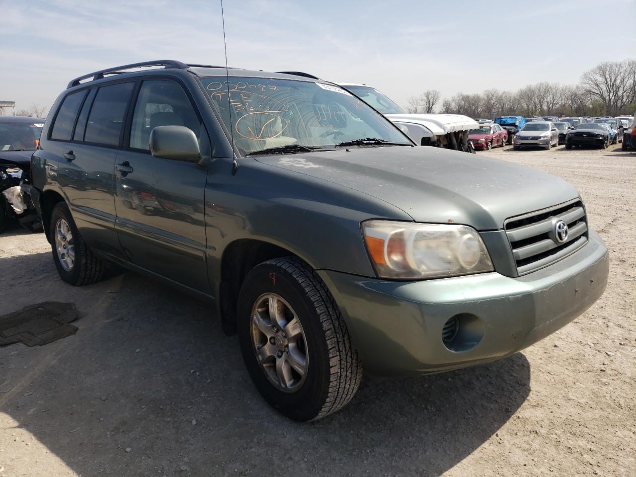 TOYOTA HIGHLANDER 2005 with VIN JTEDP21A150050487 - Photo from auction