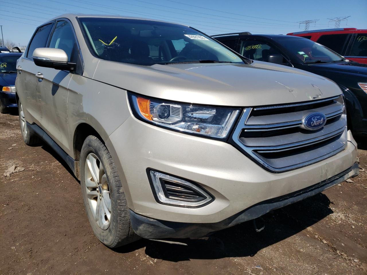 FORD EDGE SEL 2017 with VIN 2FMPK3J88HBB66643 - Photo from auction