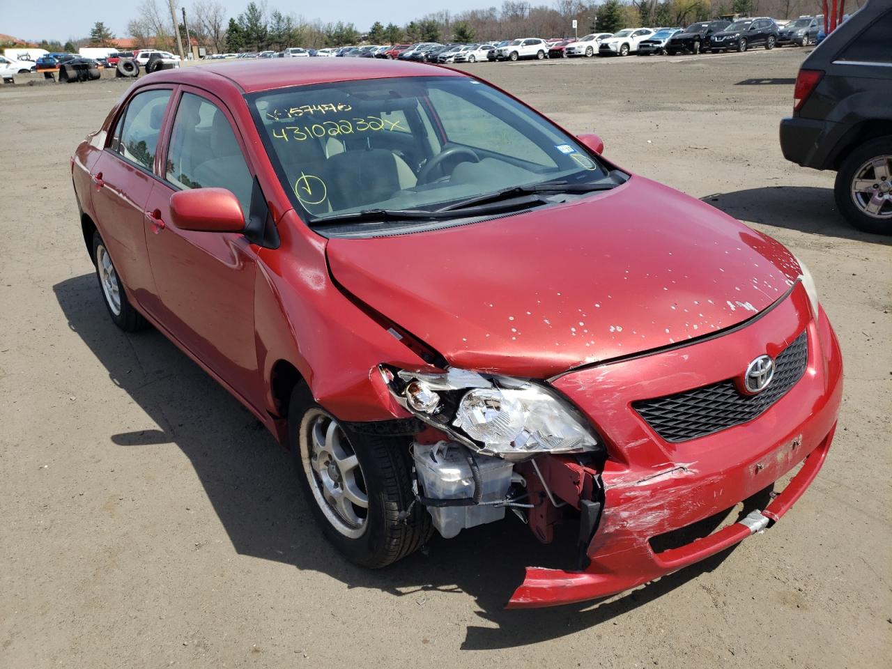 TOYOTA COROLLA BA 2009 with VIN 1NXBU40E79Z157476 - Photo from auction