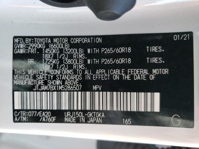 Photo 10 from auction – 2021 LEXUS GX 460 PRE with VIN JTJAM7BX1M5286507