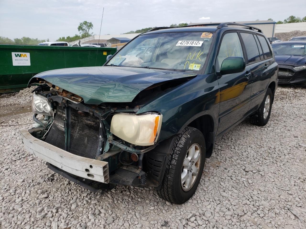 Photo 2 from auction – 2003 TOYOTA HIGHLANDER with VIN JTEHF21A130127165