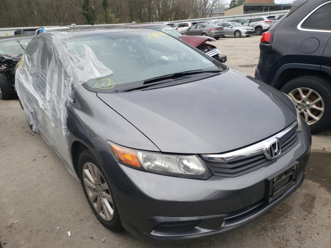 HONDA CIVIC EX 2012 with VIN 19XFB2F81CE351976 - Photo from auction
