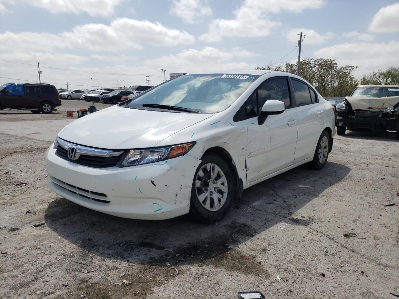 Photo 2 from auction – 2012 HONDA CIVIC LX with VIN 19XFB2F57CE043023