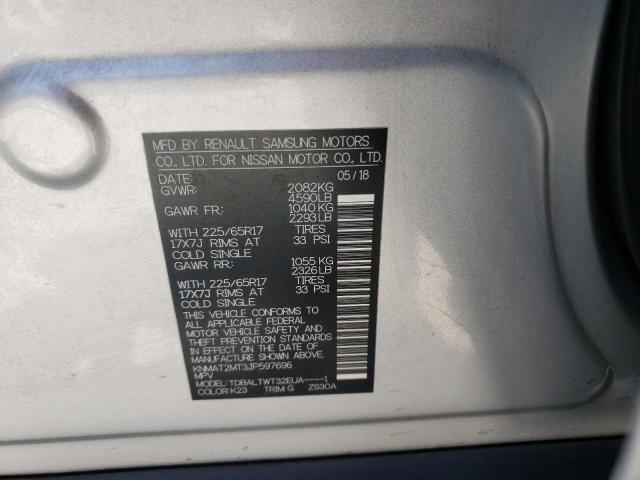 Photo 10 from auction – 2018 NISSAN ROGUE S with VIN KNMAT2MT3JP597696