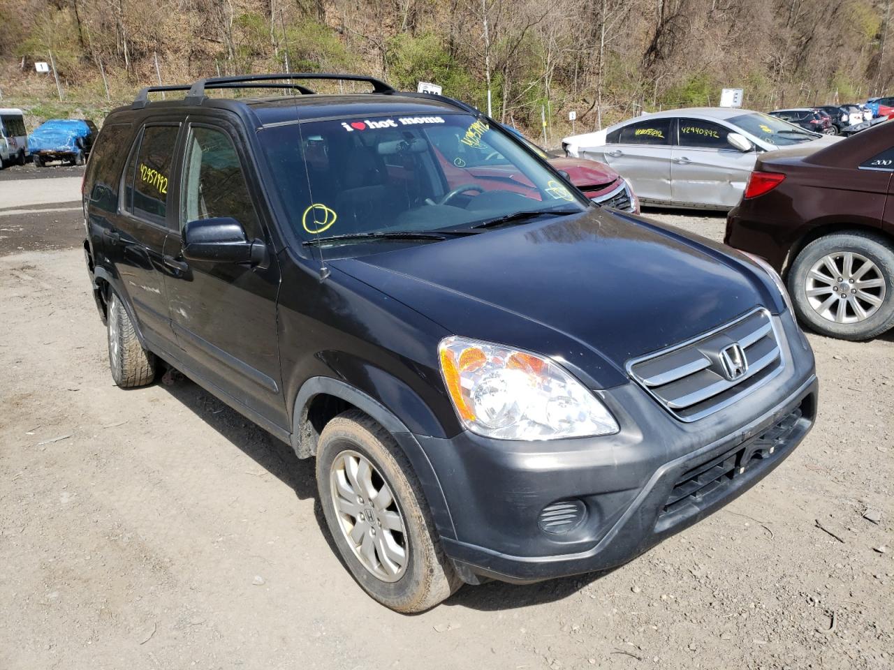 HONDA CR-V EX 2006 with VIN JHLRD78866C027096 - Photo from auction