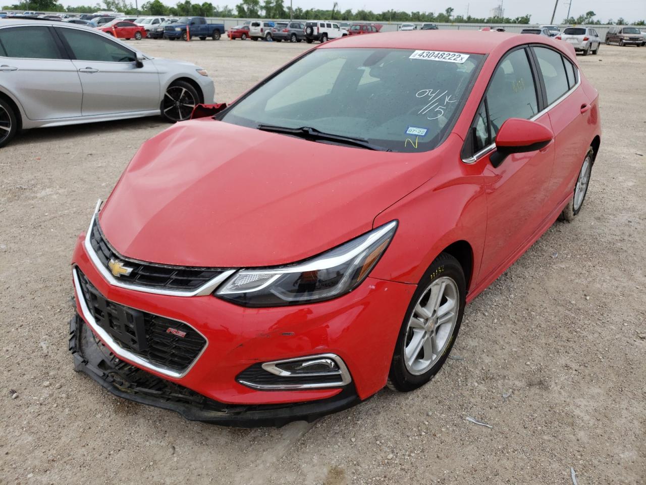Photo 2 from auction – 2017 CHEVROLET CRUZE LT with VIN 3G1BE6SM9HS591889