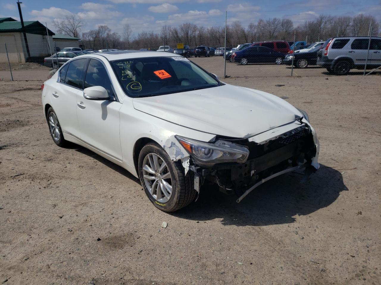 Photo 1 from auction – 2014 INFINITI Q50 BASE with VIN JN1BV7AR2EM689011