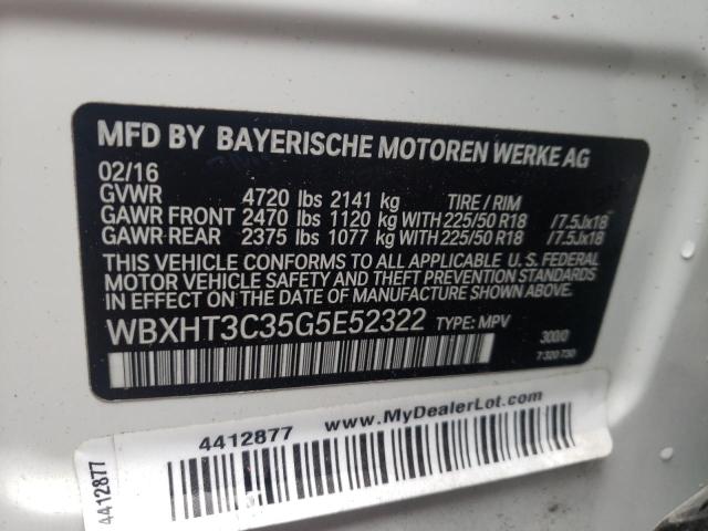Photo 10 from auction – 2016 BMW X1 XDRIVE2 with VIN WBXHT3C35G5E52322