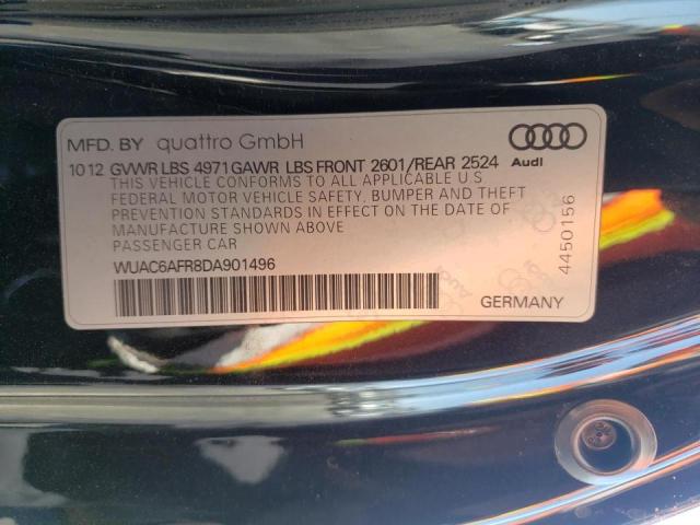 Photo 10 from auction – 2013 AUDI RS5 with VIN WUAC6AFR8DA901496