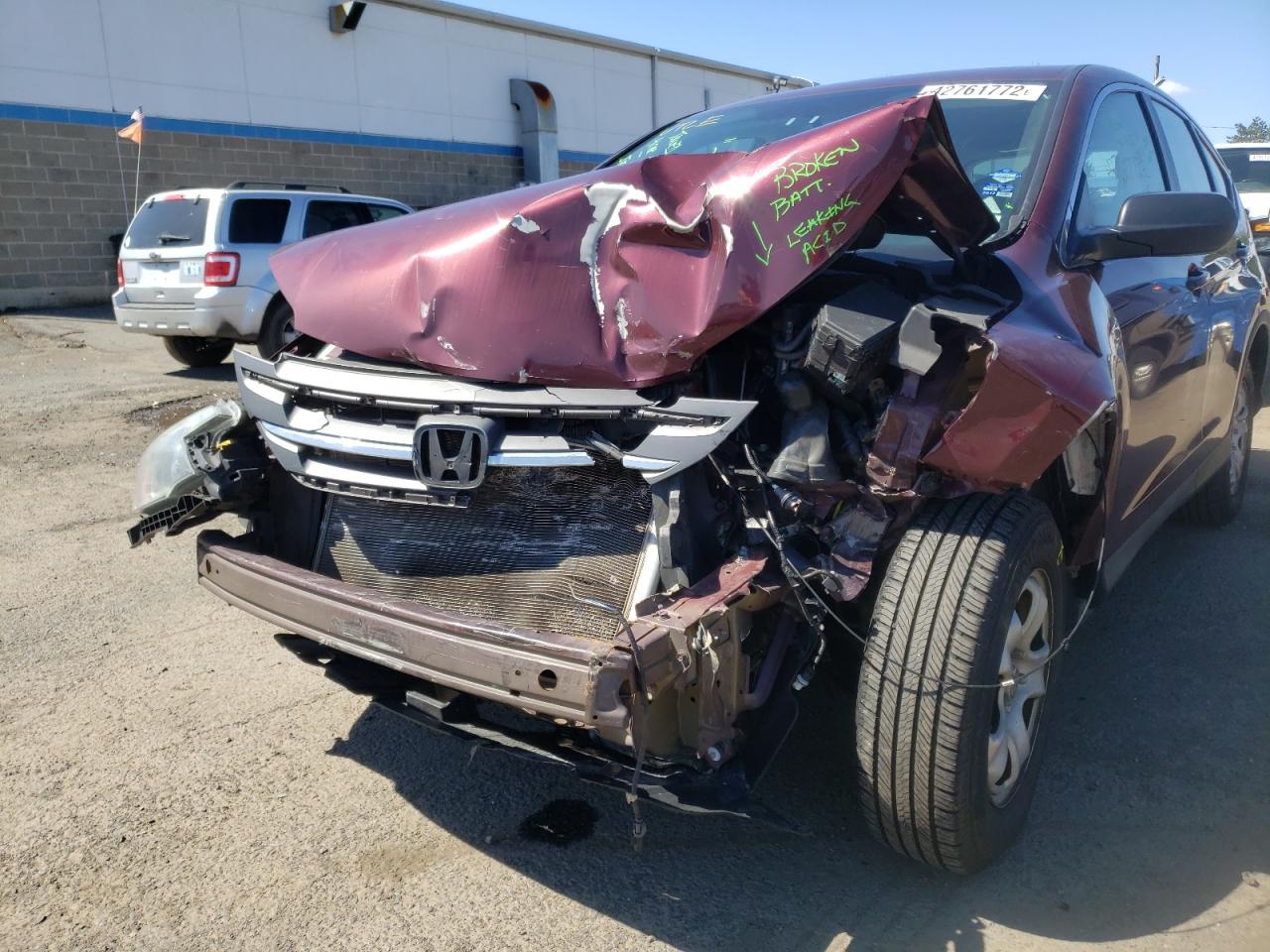 Photo 9 from auction – 2012 HONDA CR-V LX with VIN 5J6RM4H37CL037559