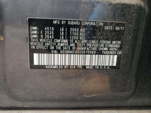 Photo 10 from auction – 2018 SUBARU LEGACY 2.5 with VIN 4S3BNAF69J3010960
