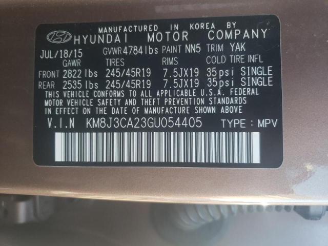 Photo 10 from auction – 2016 HYUNDAI TUCSON LIM with VIN KM8J3CA23GU054405