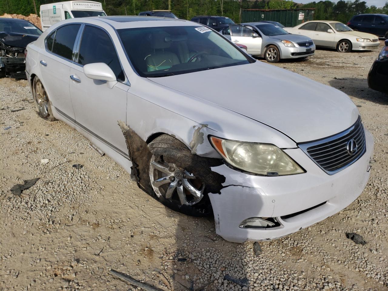 LEXUS LS 460 2008 with VIN JTHBL46F585070660 - Photo from auction