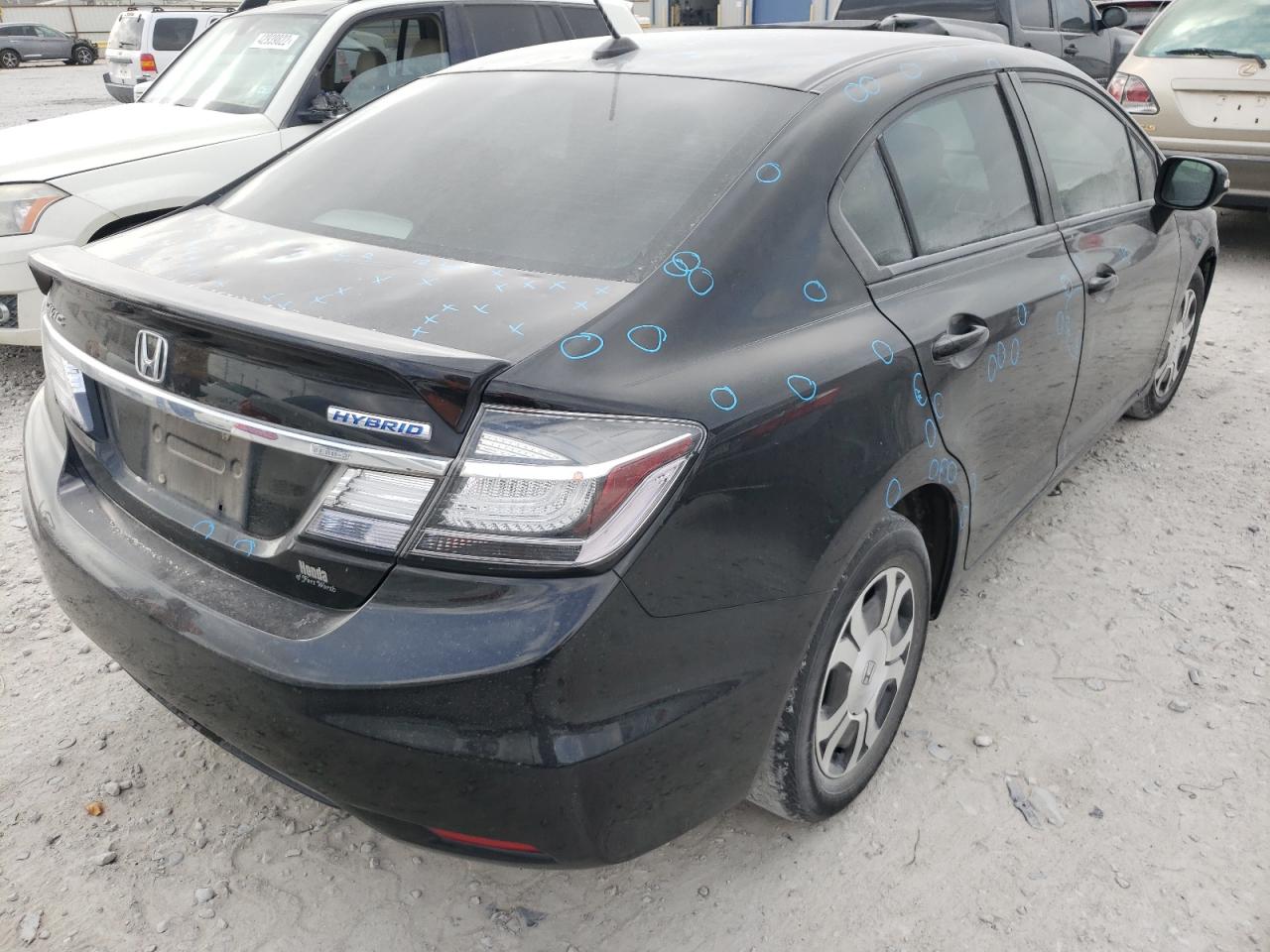 Photo 4 from auction – 2013 HONDA CIVIC HYBR with VIN 19XFB4F25DE001114