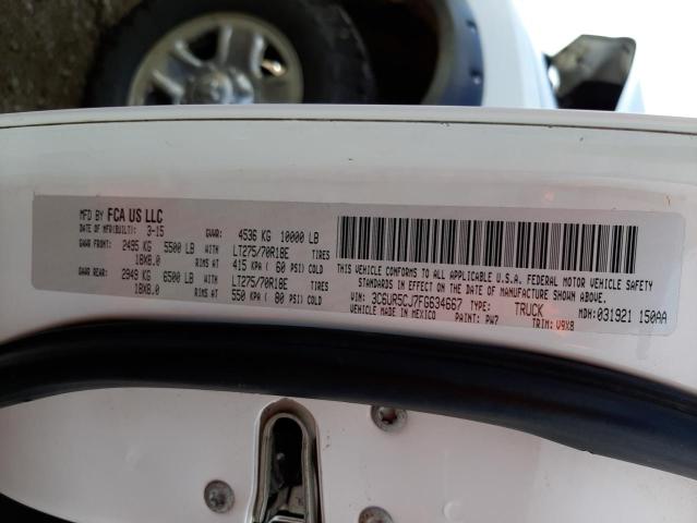 Photo 10 from auction – 2015 RAM 2500 ST with VIN 3C6UR5CJ7FG634667