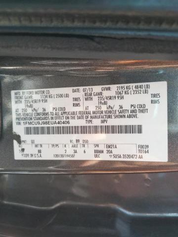 Photo 10 from auction – 2014 FORD ESCAPE TIT with VIN 1FMCU9J98EUA40406