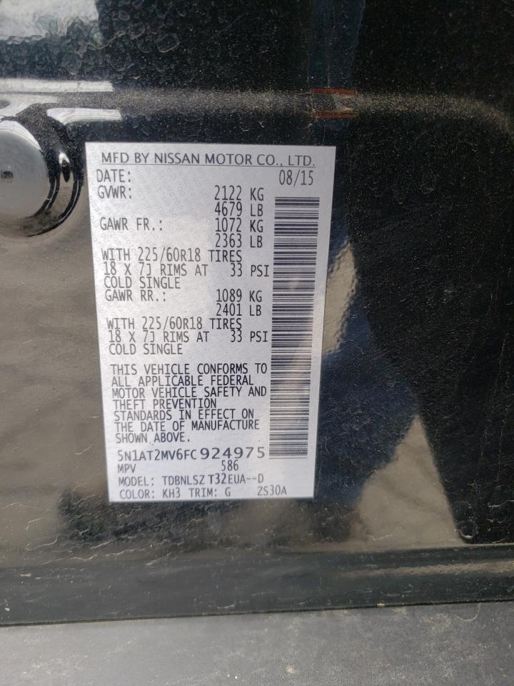 Photo 10 from auction – 2015 NISSAN ROGUE S with VIN 5N1AT2MV6FC924975