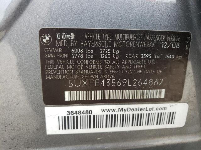 Photo 10 from auction – 2009 BMW X5 XDRIVE3 with VIN 5UXFE43569L264862
