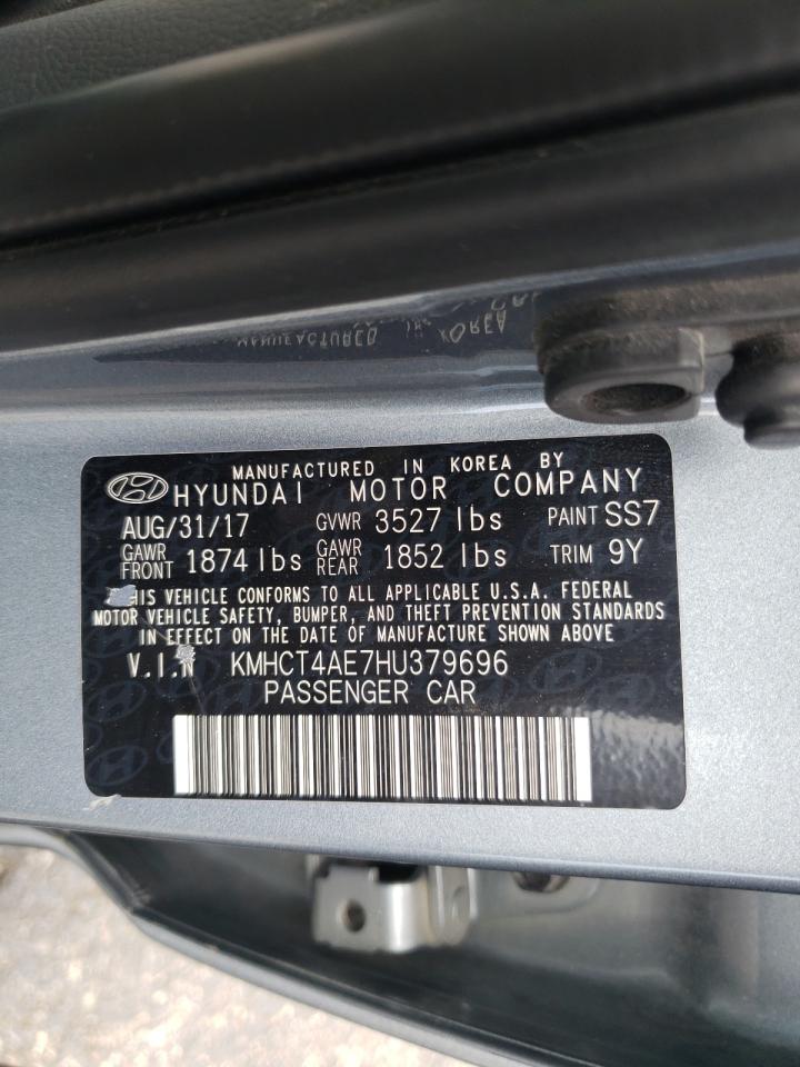 Photo 10 from auction – 2017 HYUNDAI ACCENT SE with VIN KMHCT4AE7HU379696