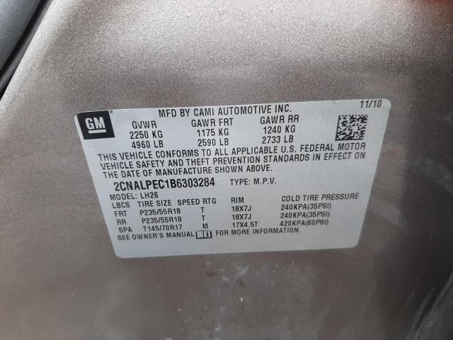 Photo 10 from auction – 2011 CHEVROLET EQUINOX LT with VIN 2CNALPEC1B6303284