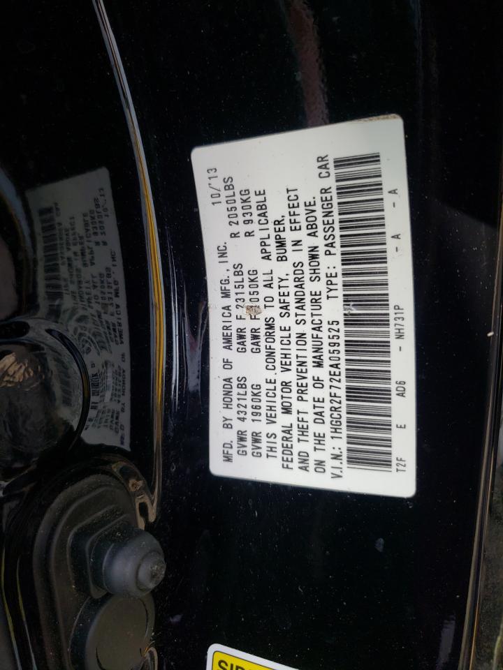 Photo 10 from auction – 2014 HONDA ACCORD EX with VIN 1HGCR2F72EA059525