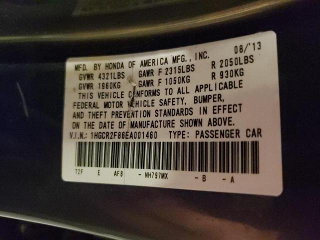 Photo 10 from auction – 2014 HONDA ACCORD EXL with VIN 1HGCR2F86EA001460