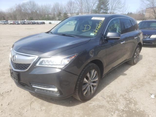 Photo 2 from auction – 2016 ACURA MDX TECHNO with VIN 5FRYD4H40GB026971