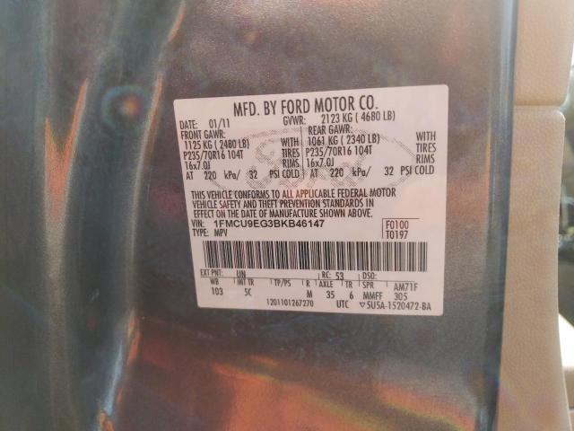 Photo 10 from auction – 2011 FORD ESCAPE LIM with VIN 1FMCU9EG3BKB46147