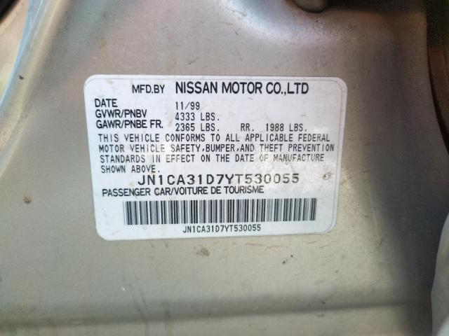 Photo 10 from auction – 2000 NISSAN MAXIMA GLE with VIN JN1CA31D7YT530055