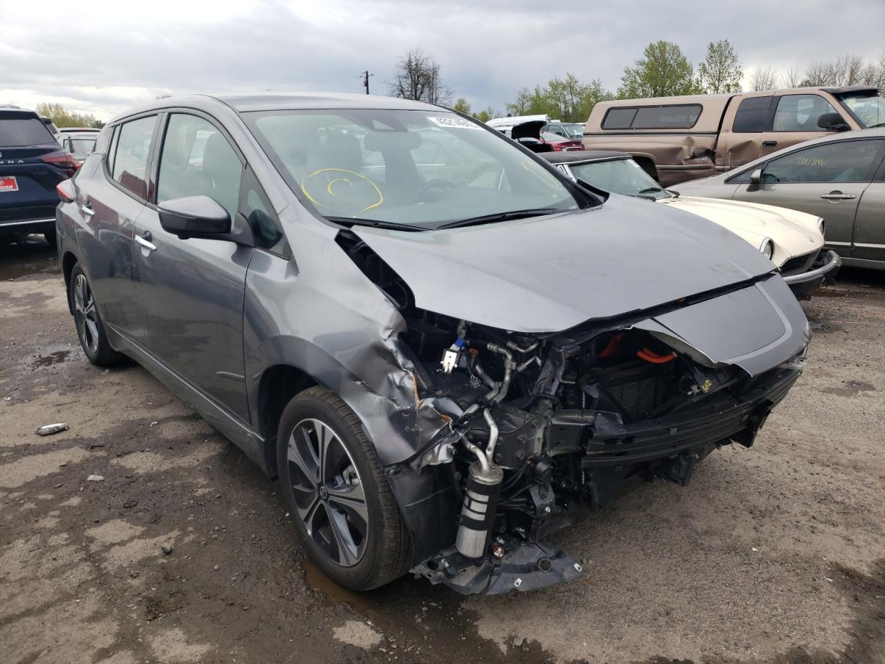 NISSAN LEAF SL PL 2021 with VIN 1N4BZ1DV8MC555394 - Photo from auction