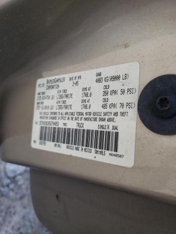 Photo 10 from auction – 2005 DODGE RAM 2500 S with VIN 3D7KR28C85G794053