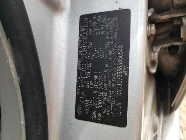 Photo 10 from auction – 2008 KIA SORENTO EX with VIN KNDJD736885856548
