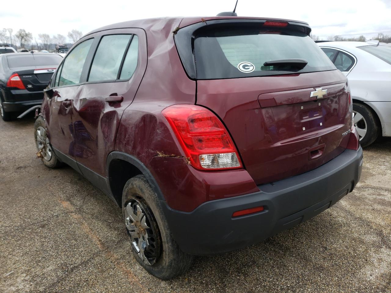 Photo 3 from auction – 2016 CHEVROLET TRAX LS with VIN 3GNCJKSB6GL250058