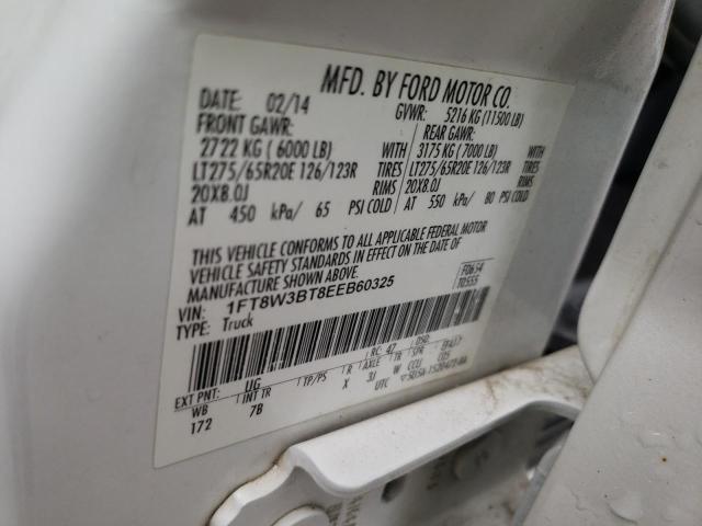 Photo 10 from auction – 2014 FORD F350 SUPER with VIN 1FT8W3BT8EEB60325